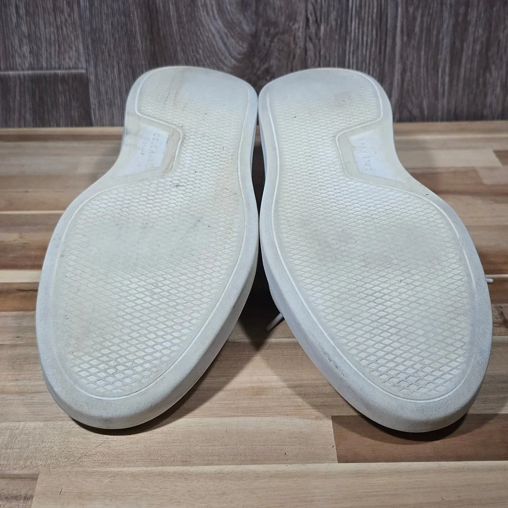 Cole Haan Grand Series Laser Perforated Leather Sneakers 12M White Mens‎